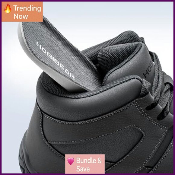 Warm Waterproof Winter Boots Wide Toe Box Zero Drop Outdoor Shoes - Picture 7 of 8